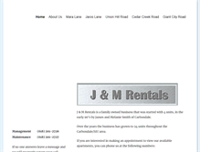 Tablet Screenshot of jandmrentals.com